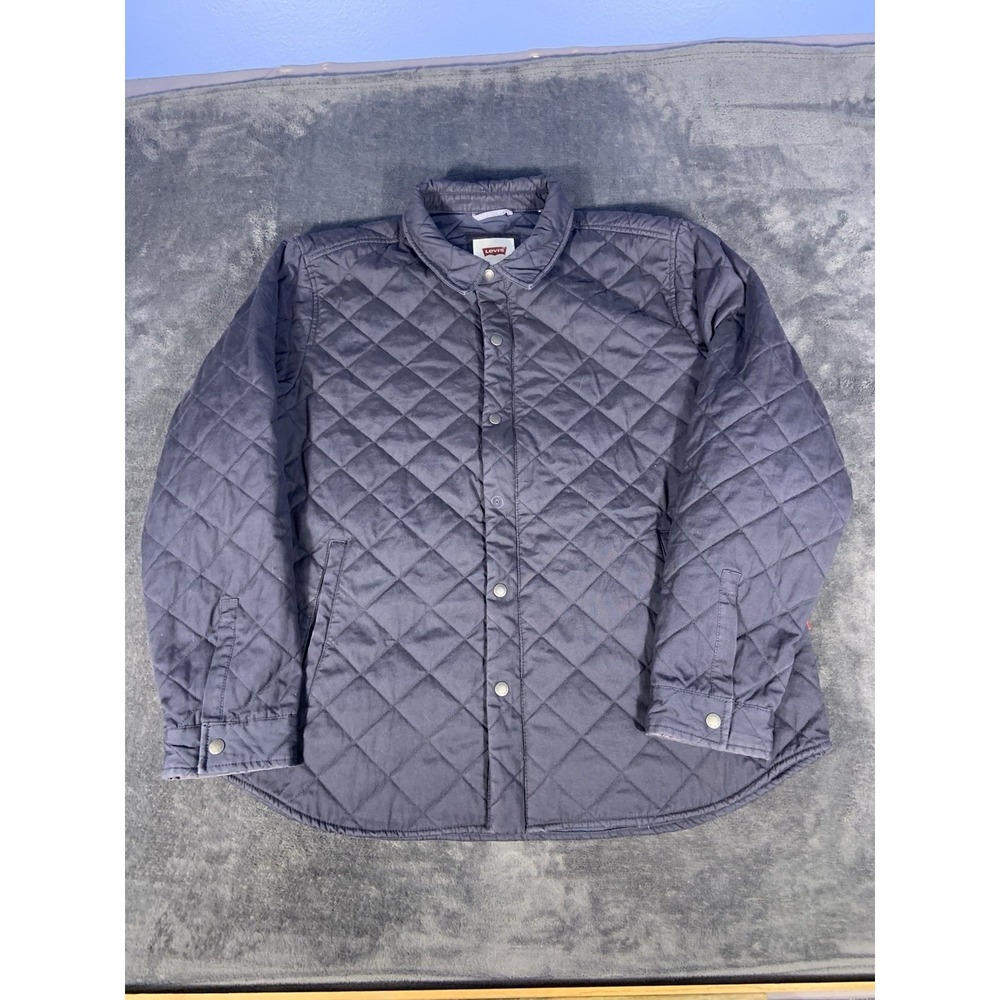 Levi Strauss Co. Men's Quilted Dark Blue Down Jacket Size 2XL
